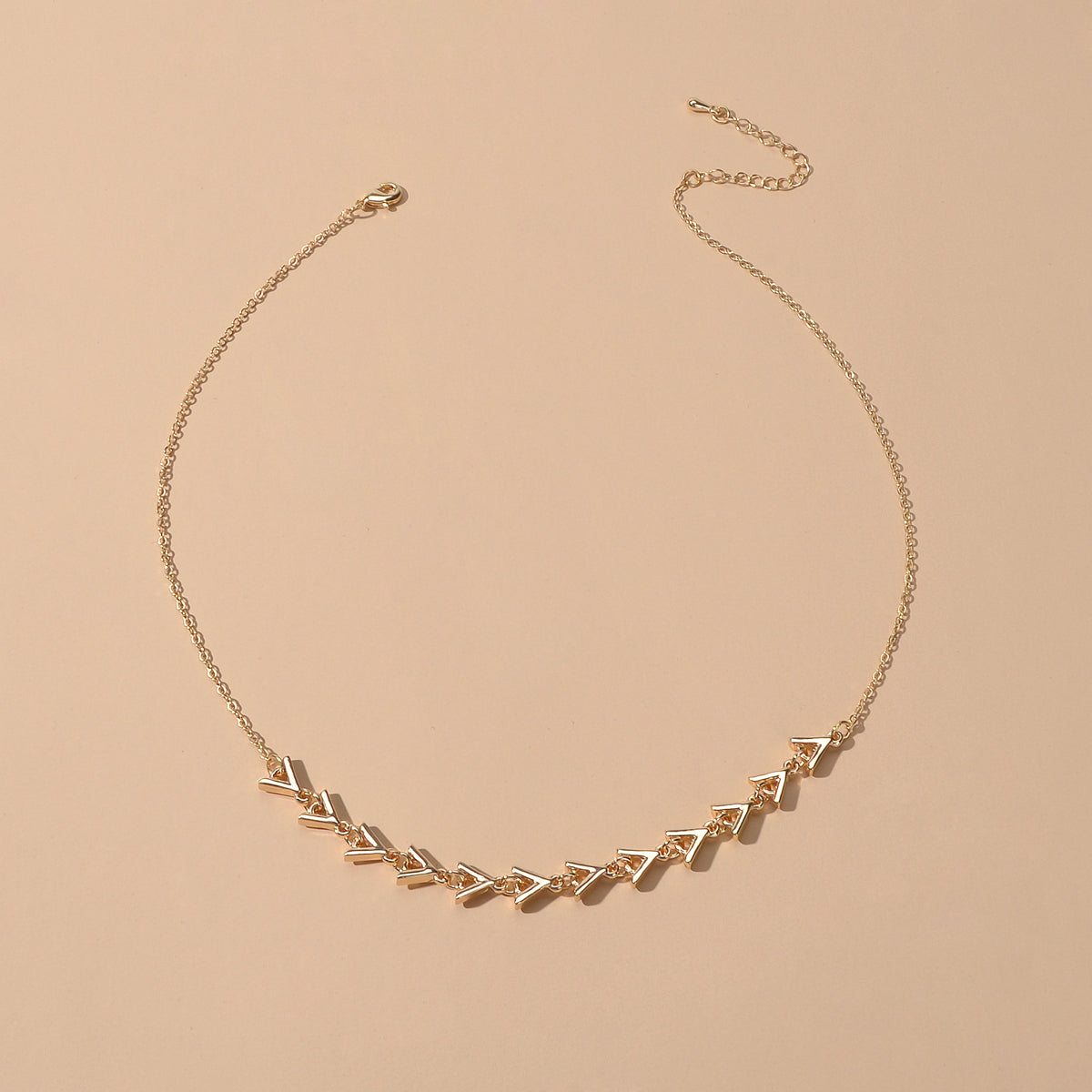 Designer Stylish Jewellery Gold Chain Arrow Charm Necklace Trendy Accessories