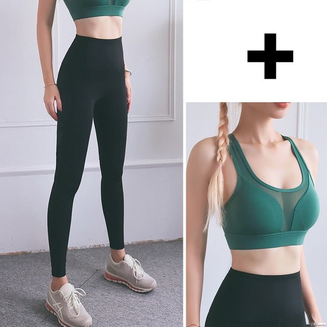 Fitness Yoga Pants for Women High Waist Solid Pocket