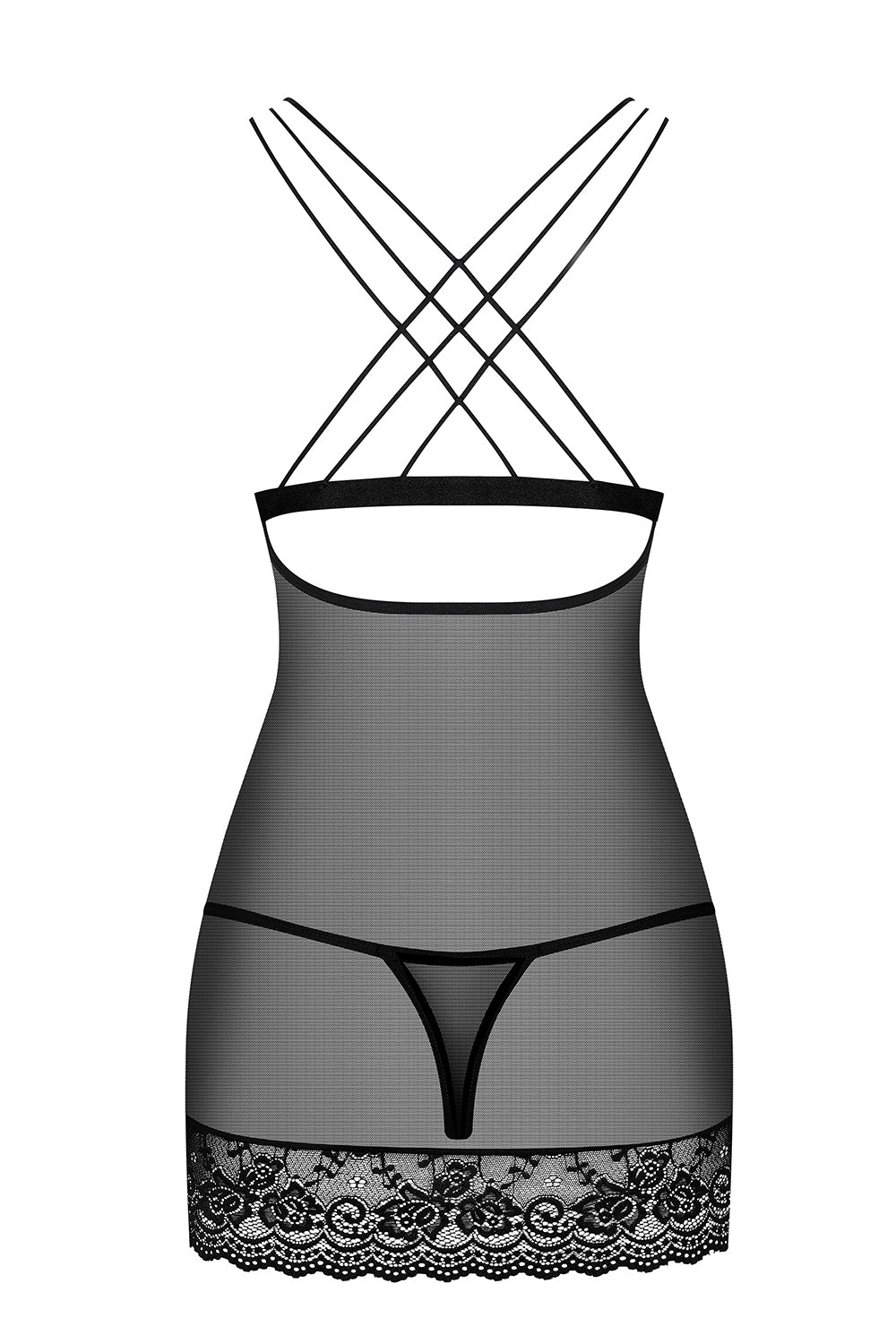 854-CHE-1 Chemise schwarz - L/XL